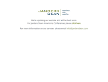 Tablet Screenshot of jandersdean.com
